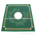 6 Layers Impedance PCB with Plating Gold, 4mil Minimum Line Width
